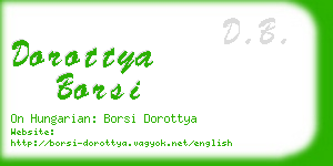 dorottya borsi business card